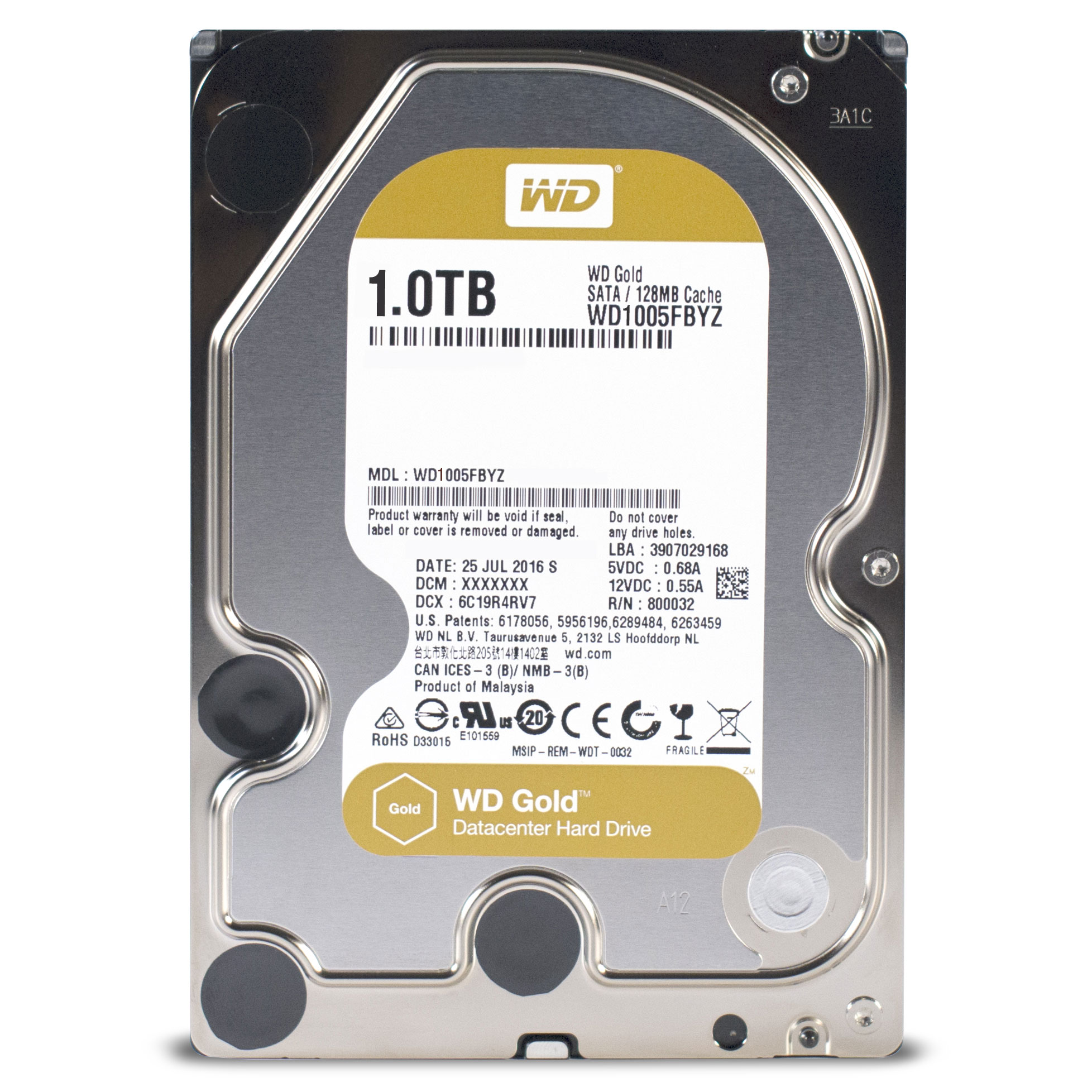 Western Digital 1000GB WD Gold WD1005FBYZ Festplatte | 00718037820132 Western Digital 1000GB WD Gold WD1005FBYZ Festplatte | 00718037820132