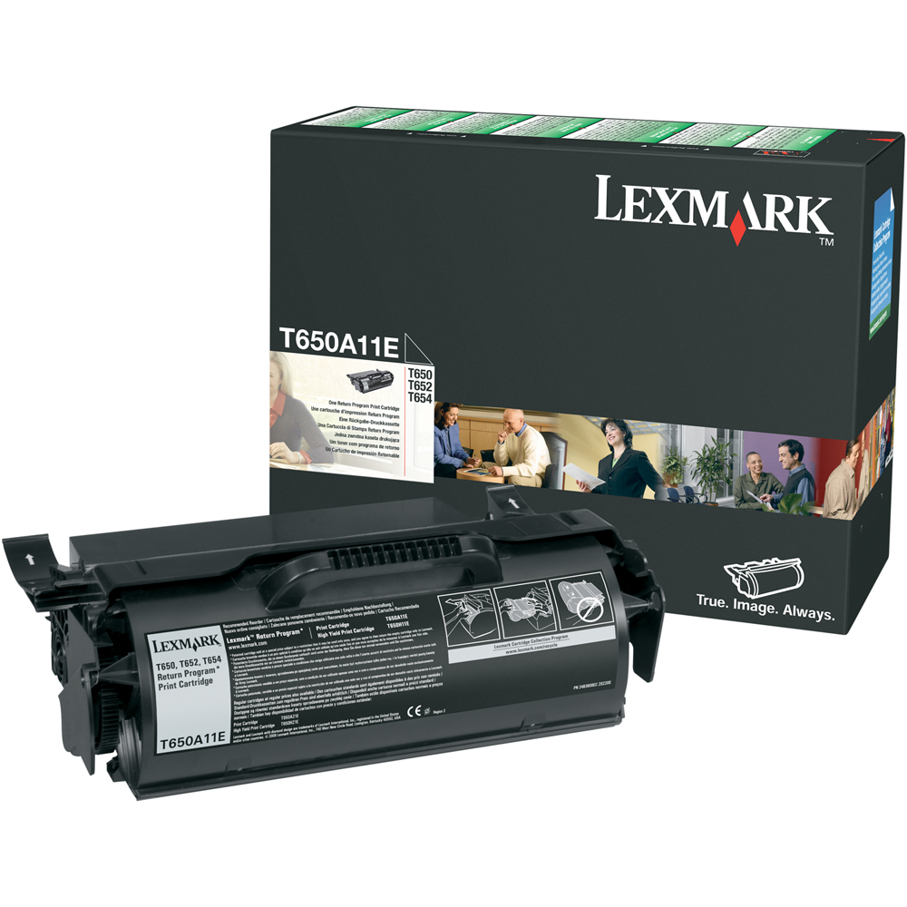 Lexmark Toner T650A11E Schwarz 