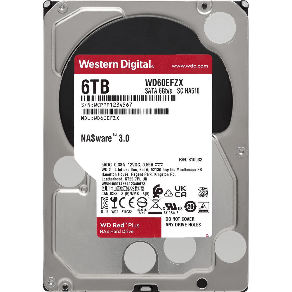 6TB WD Red Plus WD60EFZX Festplatte 