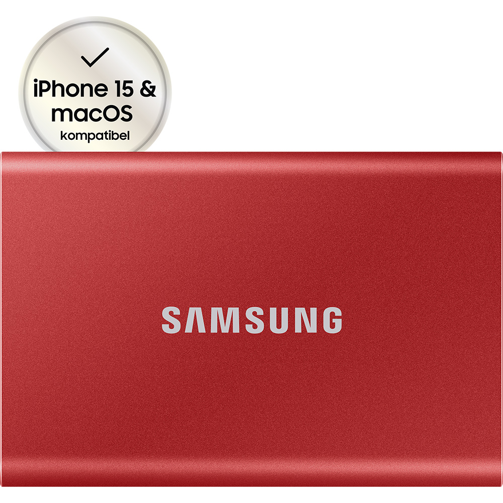1TB Samsung Portable SSD T7 Rot (MU-PC1T0R/WW) - externe SSD für PC/Mac |  ARLT Computer