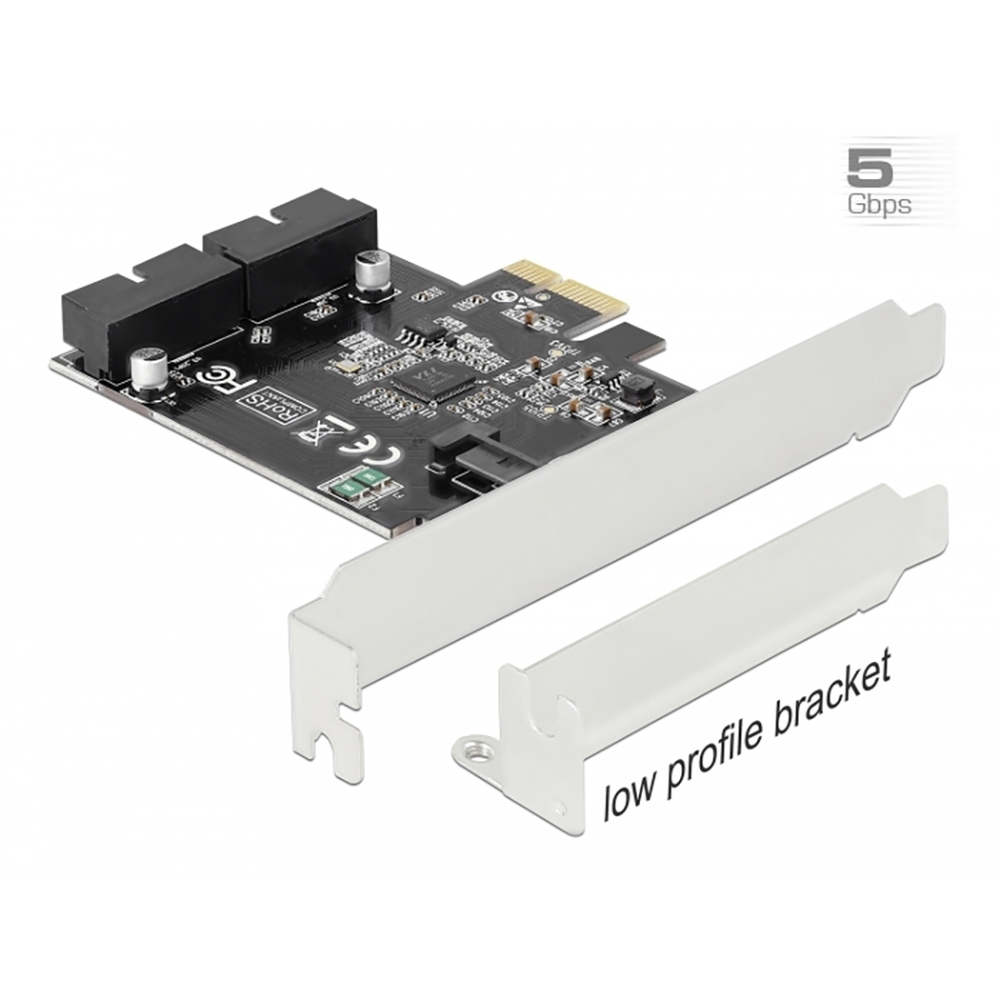 Delock PCI Express Karte zu 2 x intern USB 3.0 Pfostenstecker - B-Ware 
