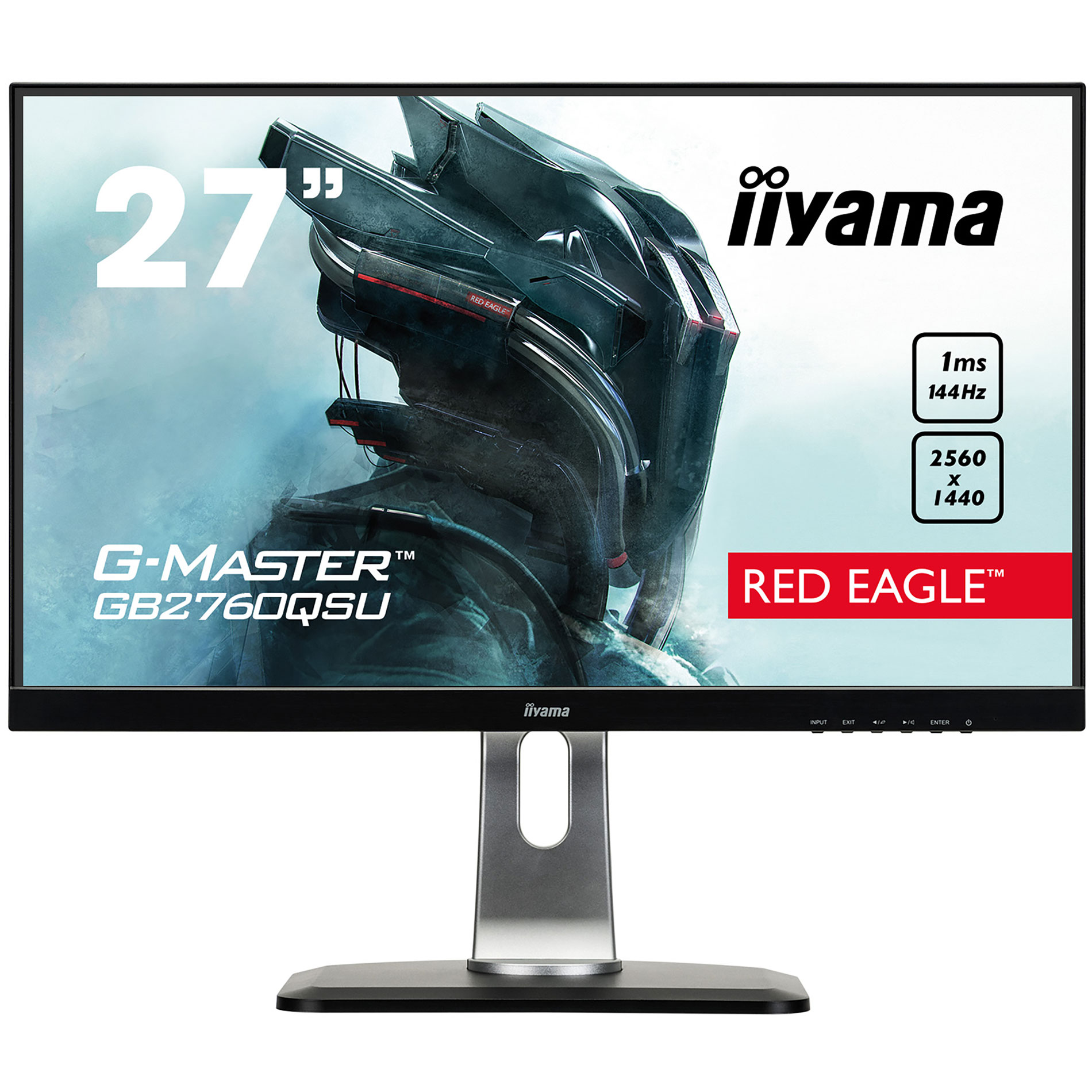 68,60cm (27,0") Iiyama G-Master GB2760QSU-B1 Red Eagle Monitor 