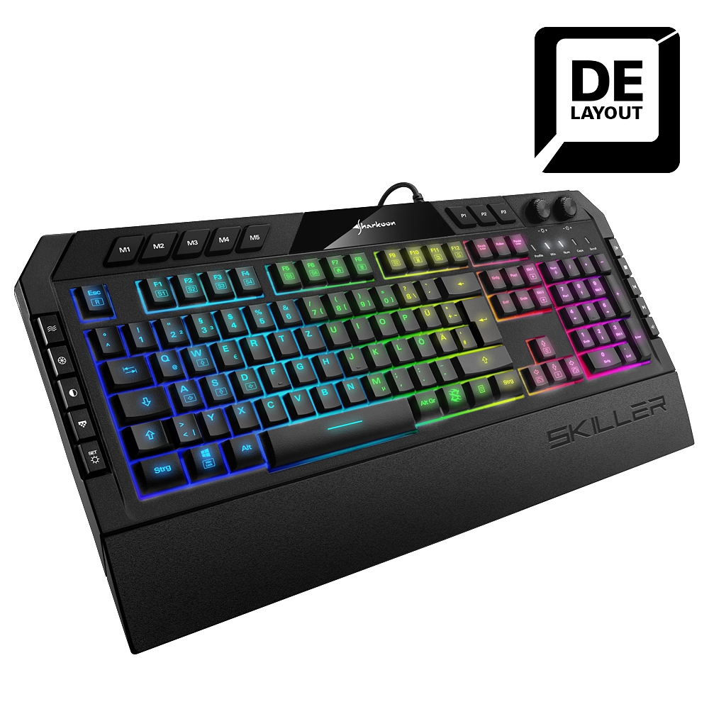 Sharkoon Skiller SGK5 - Gaming Tastatur mit RGB Beleuchtung 