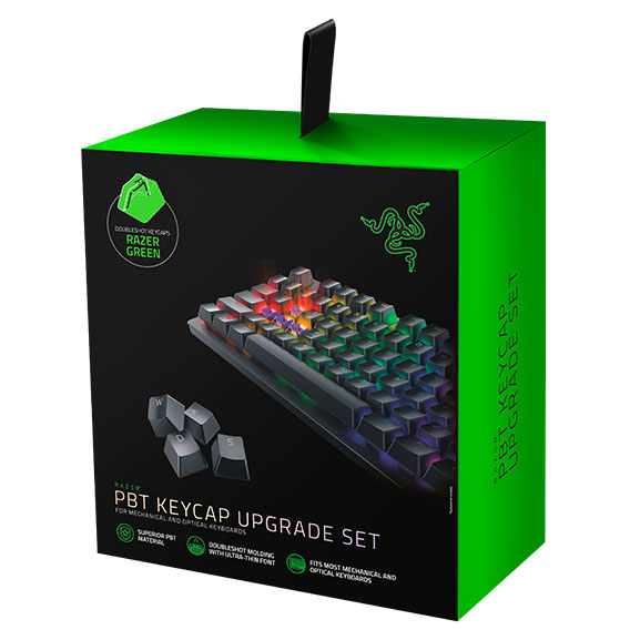 Razer PBT Double Shot Keycap Upgrade Set – Grün | 08886419384984 Razer PBT Double Shot Keycap Upgrade Set – Grün | 08886419384984