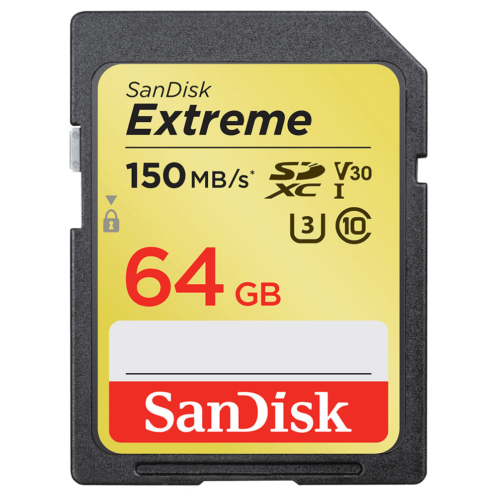 64GB SanDisk Extreme SDXC Speicherkarte 