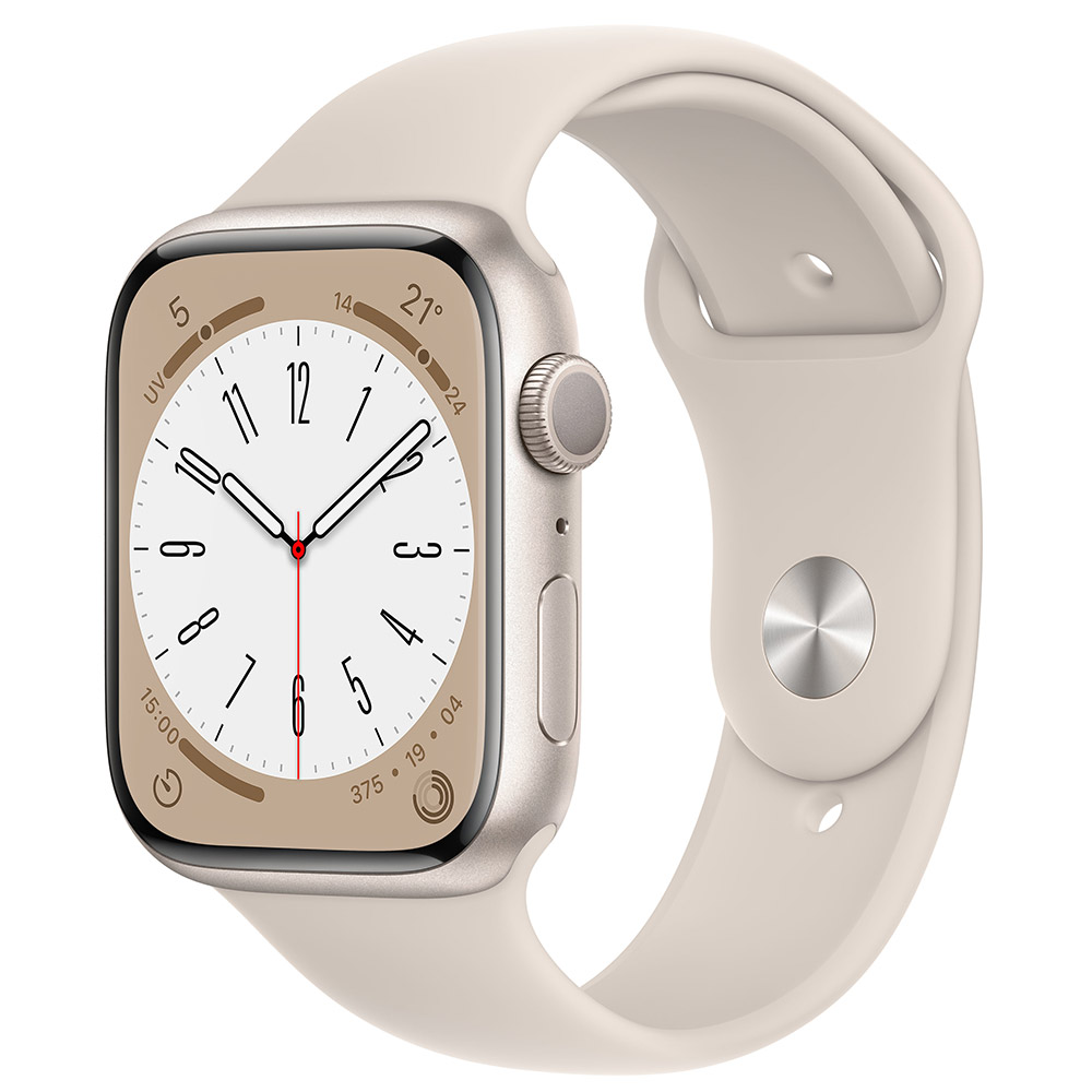 Apple  Watch 8 (GPS) 45mm Polarstern Aluminium / Sport Band | 00194253149460