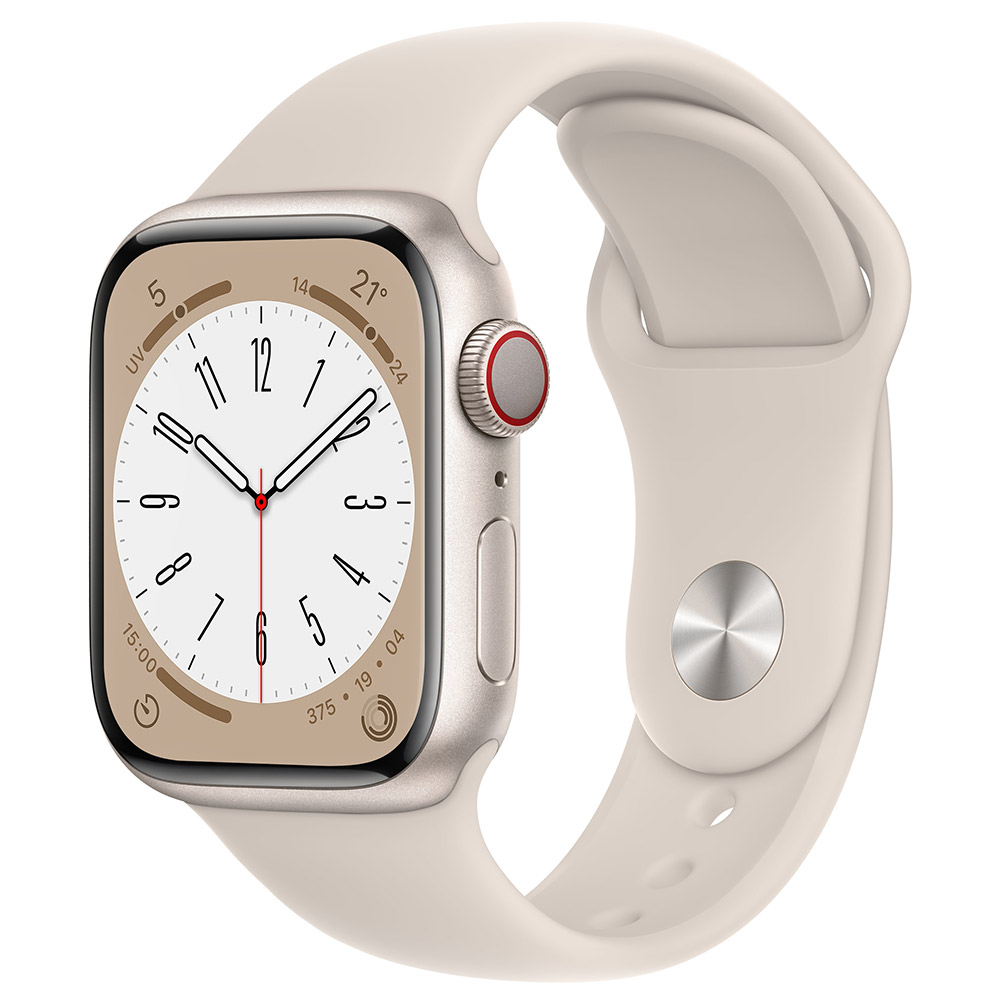 Apple  Watch 8 (GPS + Cellular) 41mm Polarstern Aluminium / Sport Band | 00194253177579