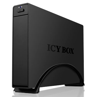 Raidsonic IcyBox IB-366StU3+B Aluminium Gehäuse für 3,5" SATA Festplatten mit USB 3.0 Anschluss 