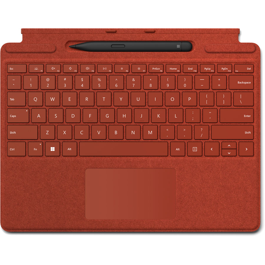 Microsoft Surface Pro Signature Keyboard (Rot) + Slim Pen 2 