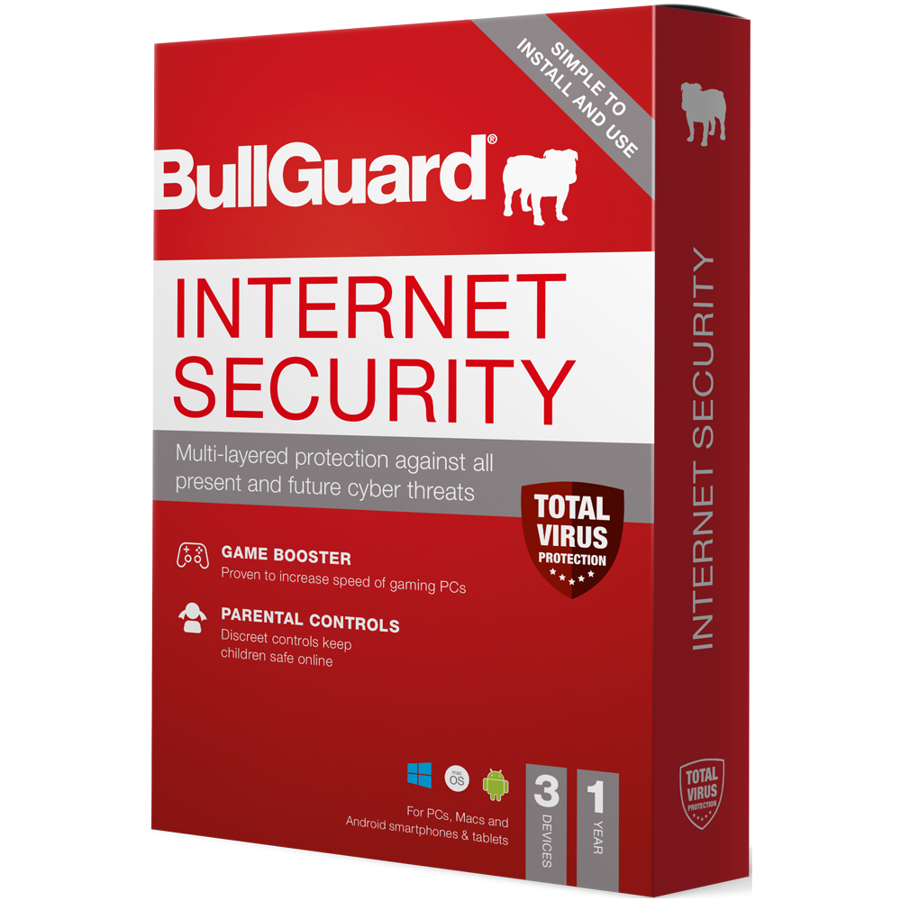 BullGuard Internet Security 2021 - 3 Geräte - 1 Jahr 
