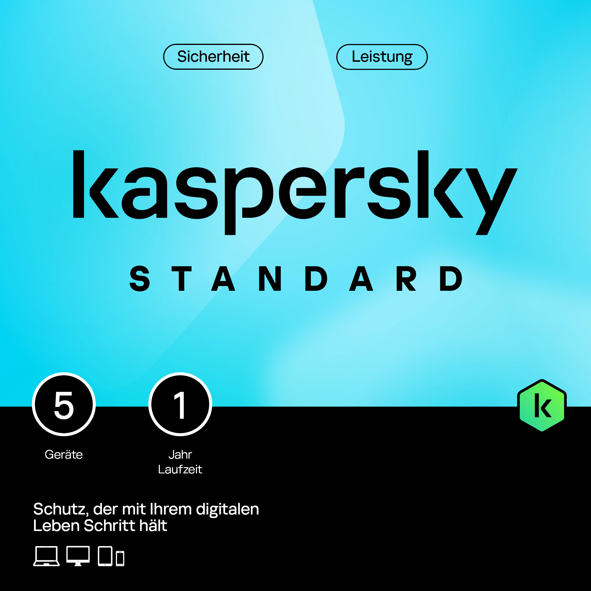 Kaspersky Standard 5 User 1 Jahr PKC (multilingual) (Multi-Device) 