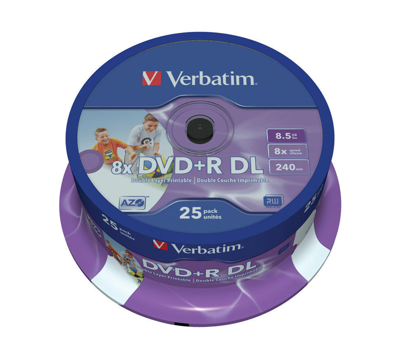 Verbatim DVD+R 8.5GB DL 8x printable 