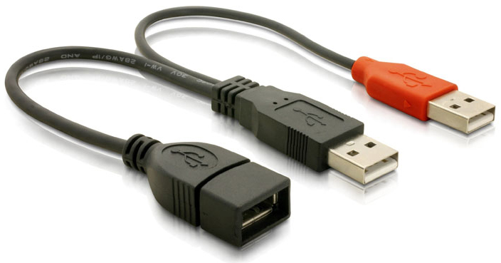 0.1m USB 2.0 Typ A / Typ A Kabel 