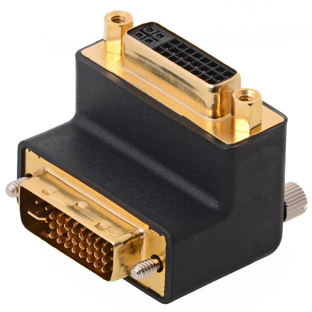 Delock DVI Adapter, 90° Winkel, Stecker/Buchse 