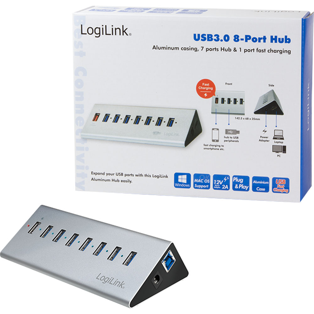 Logilink 7 Port USB 3.0 HUB UA0228 | 04052792033694 Logilink 7 Port USB 3.0 HUB UA0228 | 04052792033694