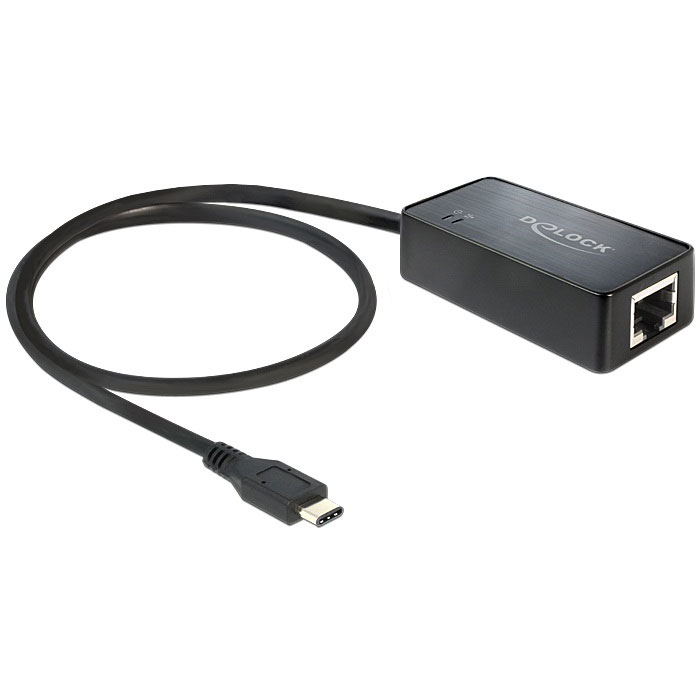 Delock Adapter USB 3.1 (Typ C) > Gigabit LAN 10/100/1000 Mb/s 