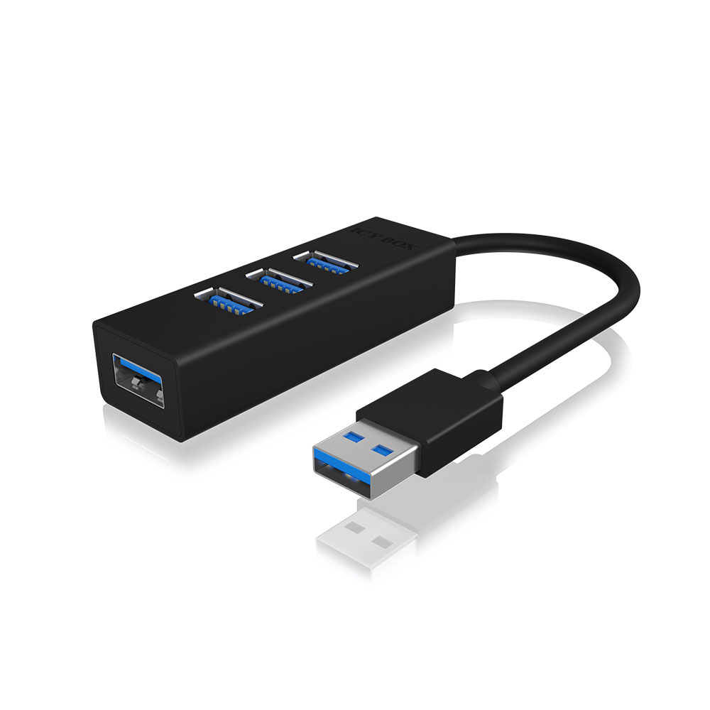 4 Port USB 3.0 HUB Raidsonic Icybox IB-HUB1419-U3 