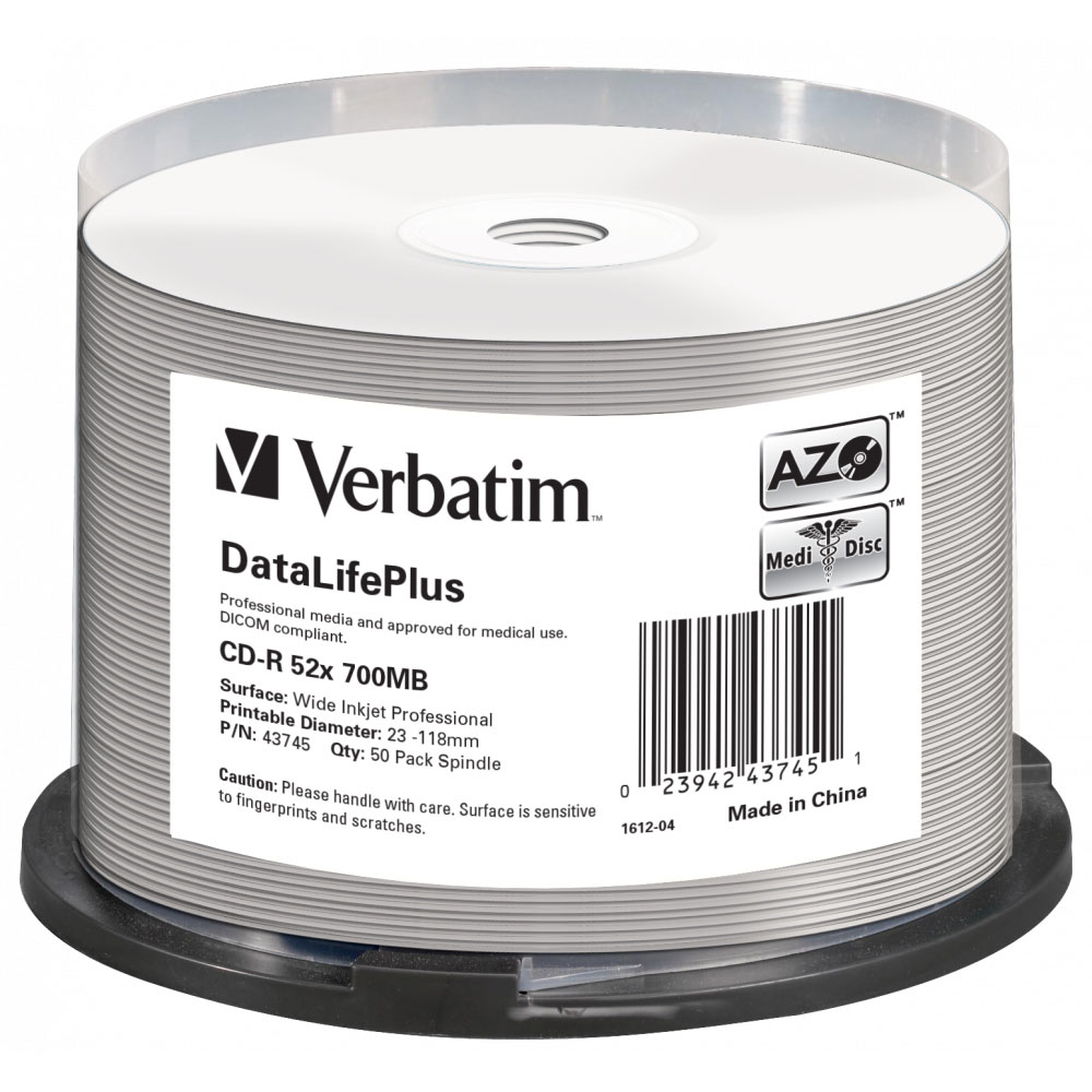 50er Verbatim CD-R 700 MB Spindel 