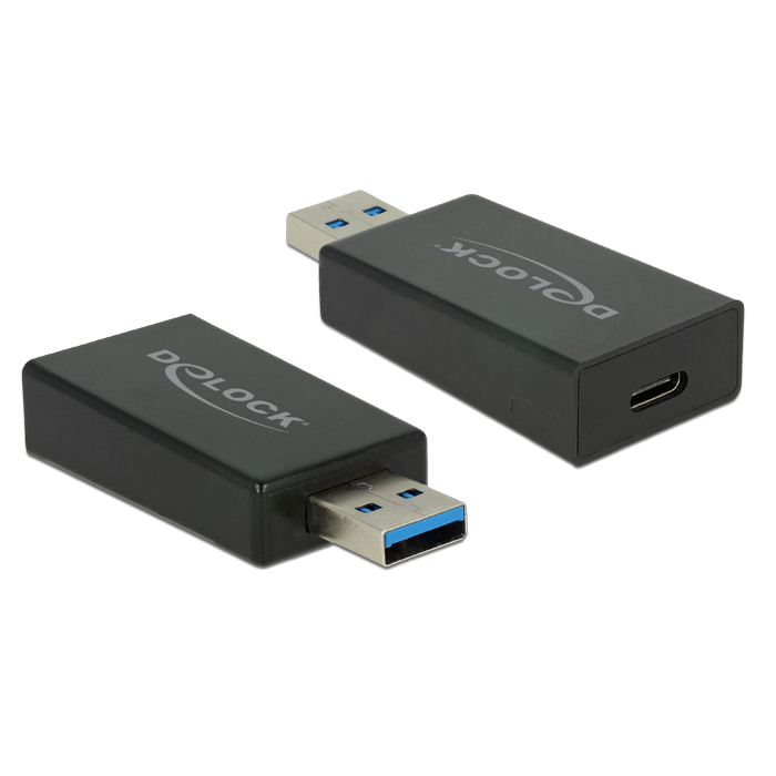 Delock Adapter USB 3.1 Gen 2 Typ-A Stecker / USB Type-C Buchse 