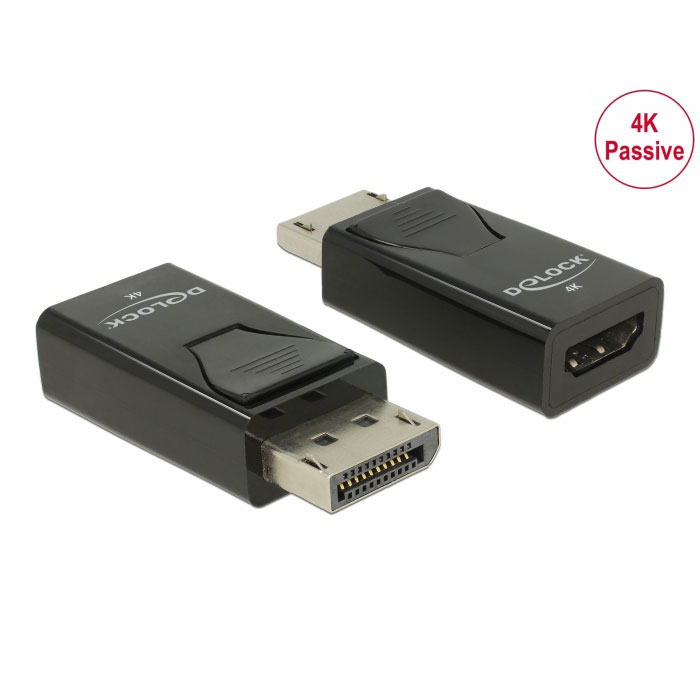 Delock DisplayPort 1.2-Stecker auf HDMi-Buchse | 04043619658657 Delock DisplayPort 1.2-Stecker auf HDMi-Buchse | 04043619658657