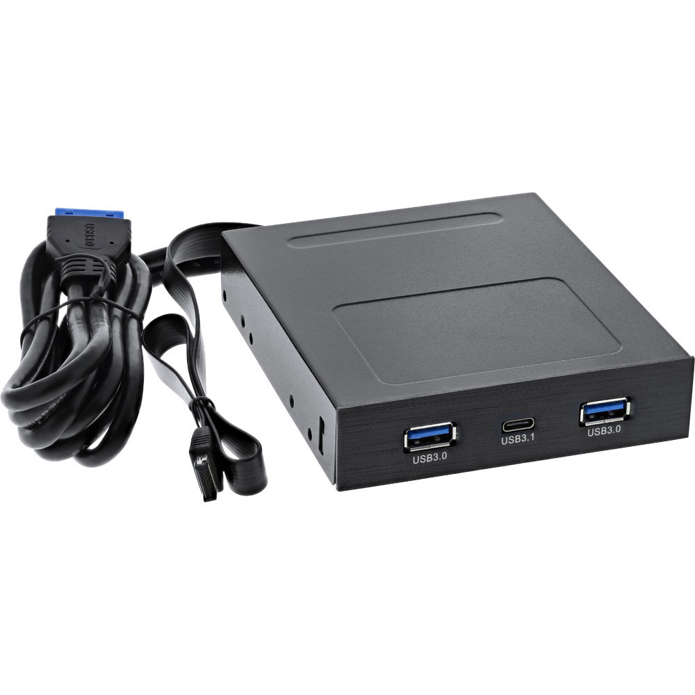 InLine 3.5" Frontpanel, 1x USB-C 3.0, 2x USB-A 3.0 