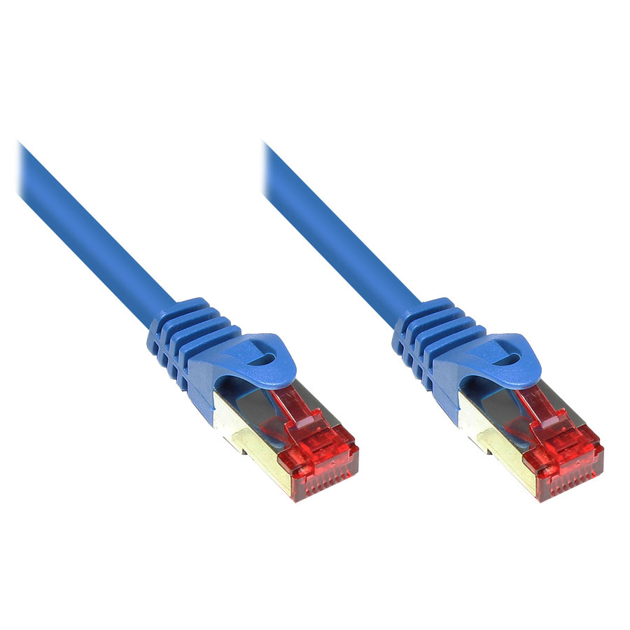 1m LAN Netzwerkkabel Cat.6 Blau 