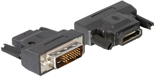 Delock Adapter DVI-25pin Stecker > HDMI Buchse mit LED 