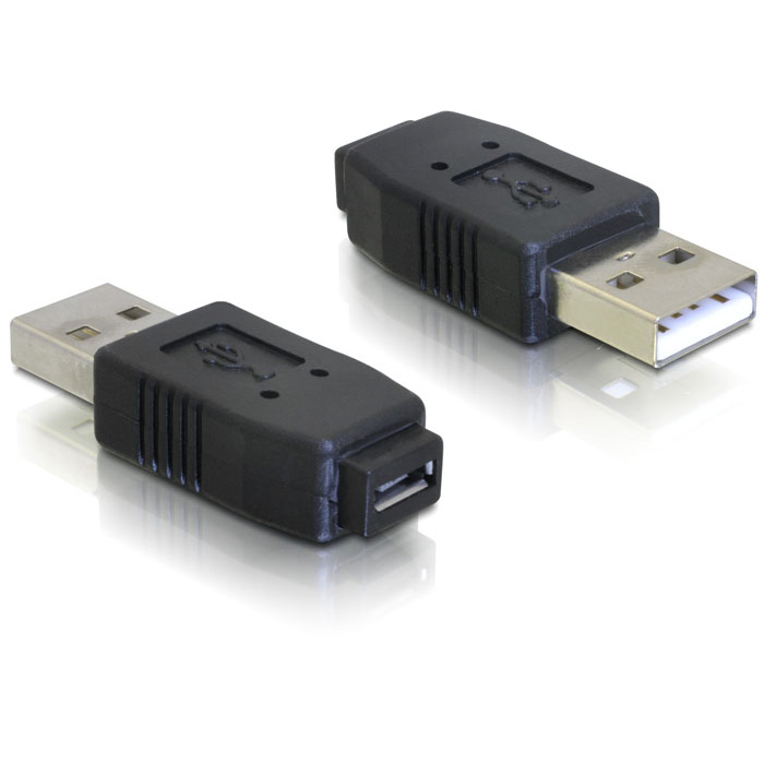 Delock Adapter USB micro-B Buchse zu USB A Stecker 
