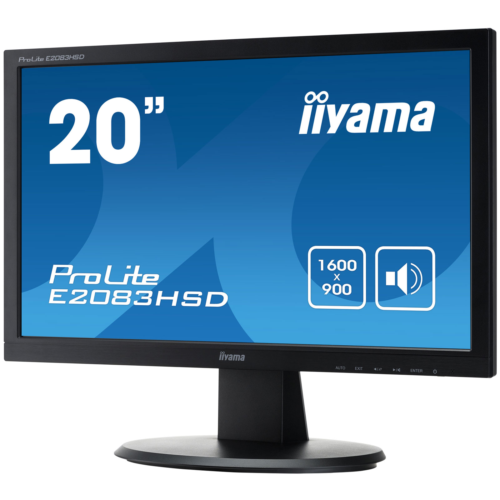 49,50cm (19,5") Iiyama ProLite E2083HSD-B1 Monitor - B-Ware 