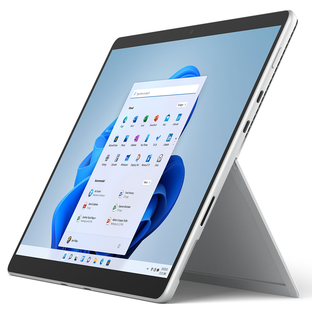 Microsoft Surface Pro 8 - 13 Zoll 256GB Windows 11 Pro Tablet in Platin mit Mobilfunk LTE 