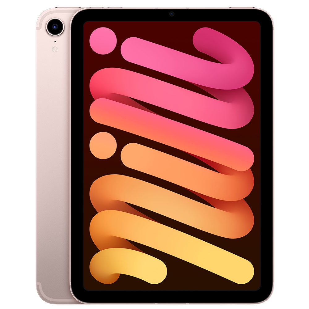 Apple A15 Bionic iPad Mini 6 Gen 8,3 Zoll 64GB Tablet in Rosé mit Mobilfunk (eSIM Unterstützung) LTE 5G 