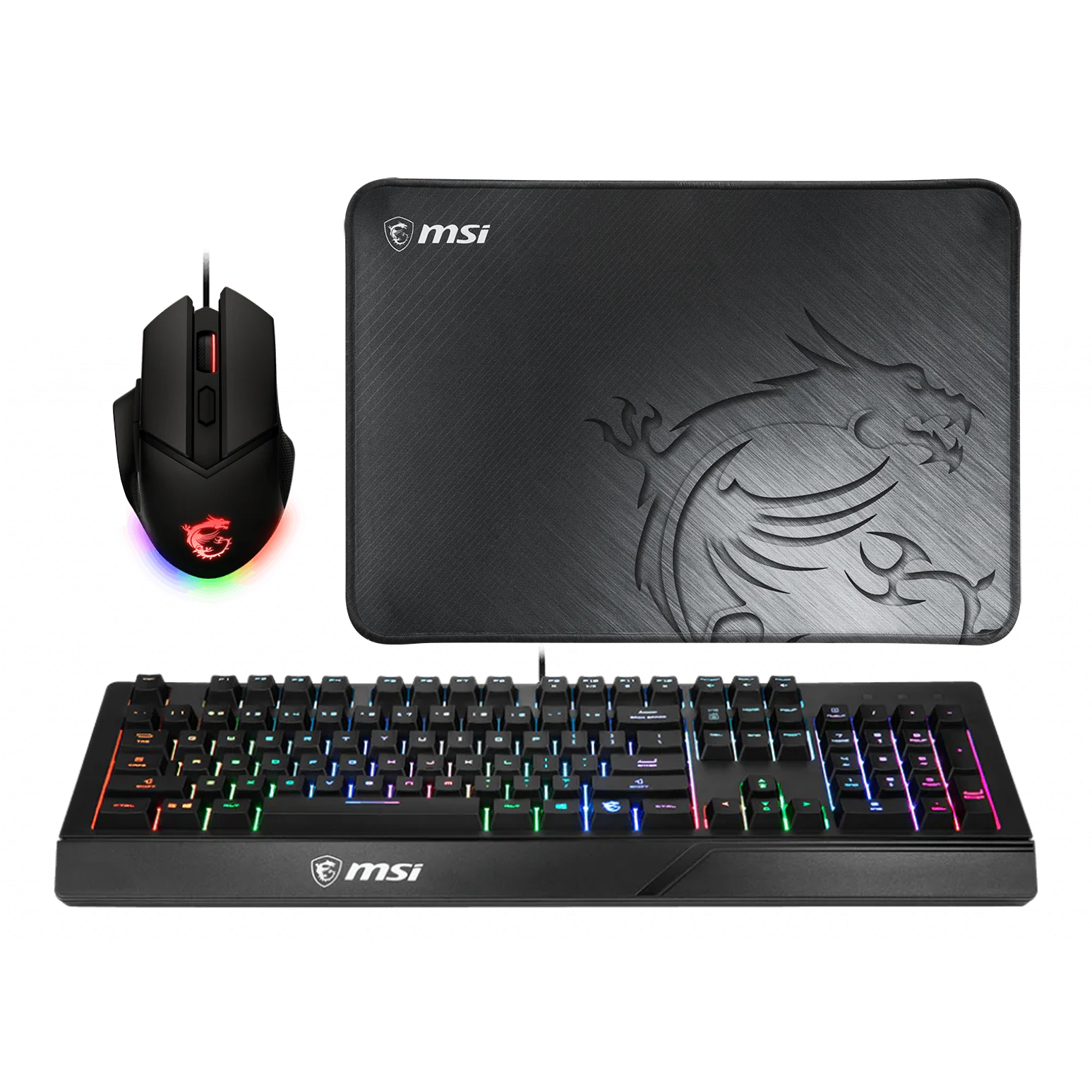 Gaming Bundle MSI GK20 Tastatur + GM20 Maus + GD21 Mauspad 