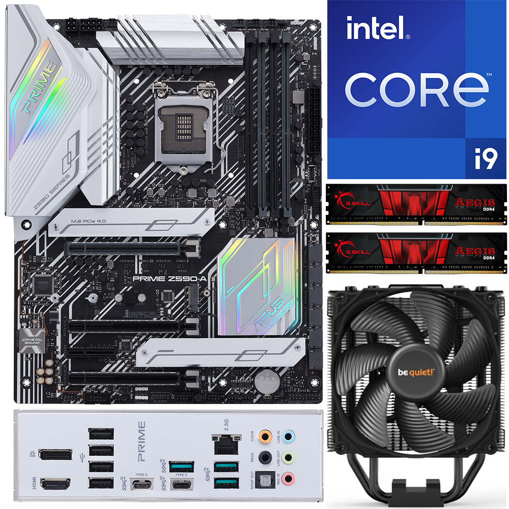 Aufrüstkit Intel Core i9-11900K + 16GB RAM + ASUS Prime Z590-A Mainboard 