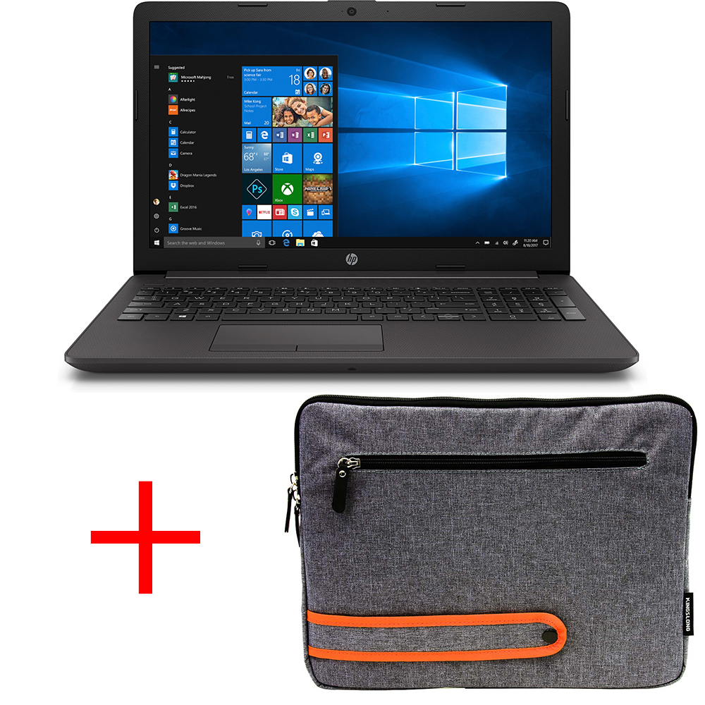 HP Bundle HP 255 G7 - 3P345ES 15,6" FullHD + ARLT Notebook Sleeve KLM16 - FHD 15,6 Zoll - Notebook für alltägliche Nutzung - Neu 
