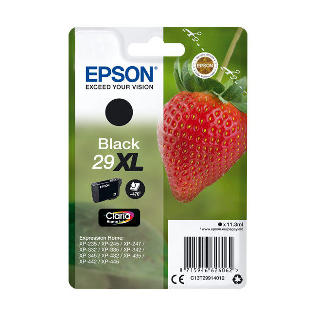 Epson 29 XL schwarz (C13T29914010) Tintenpatrone Schwarz 