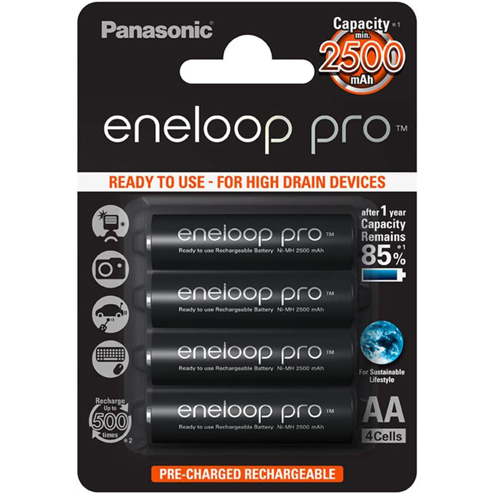 Panasonic eneloop pro (Gen 3) Mignon AA NiMH 2500mAh - 4er-Pack 