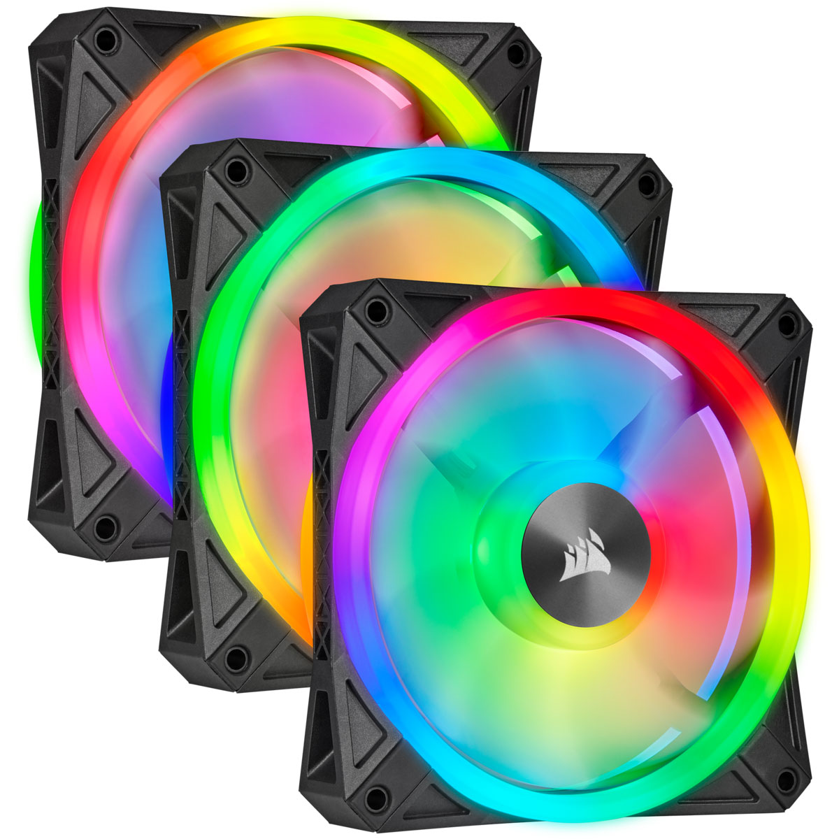 Corsair 120mm  iCUE QL120 RGB PWM Triple Fan Kit Gehäuselüfter | 00840006611684