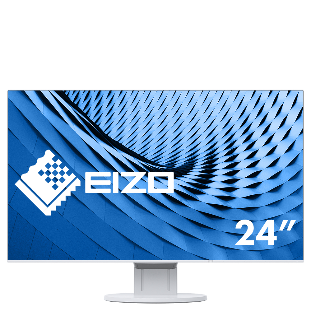 60,50cm (23,8") Eizo FlexScan EV2451-WT FullHD Monitor (weiß) 