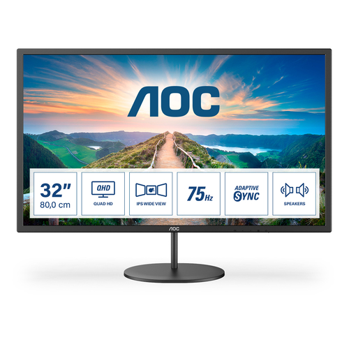 80cm (31.5") AOC Q32V4 2K Ultra HD Monitor 