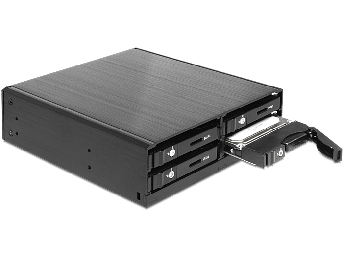 Delock 5.25" Wechselrahmen für 4 x 2.5" SATA HDD / SSD 