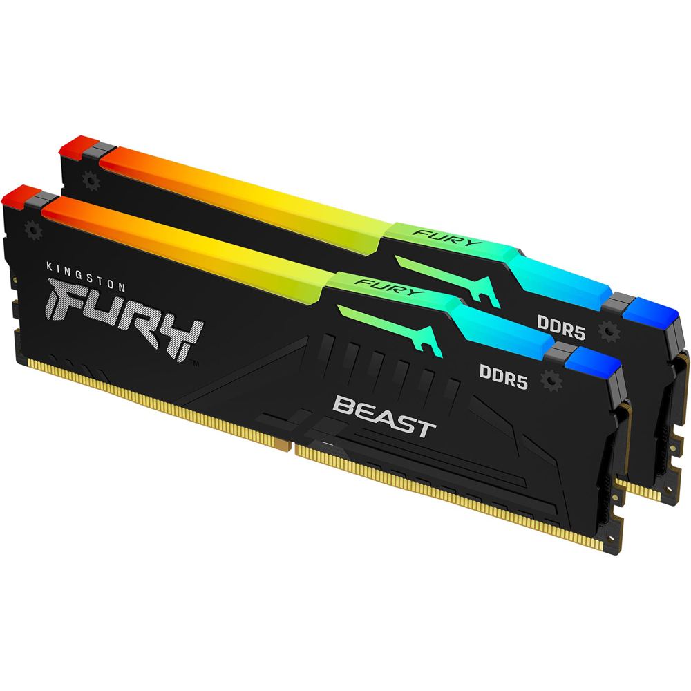 16GB Kingston FURY Beast RGB DDR5 6000 (2x 8GB) 